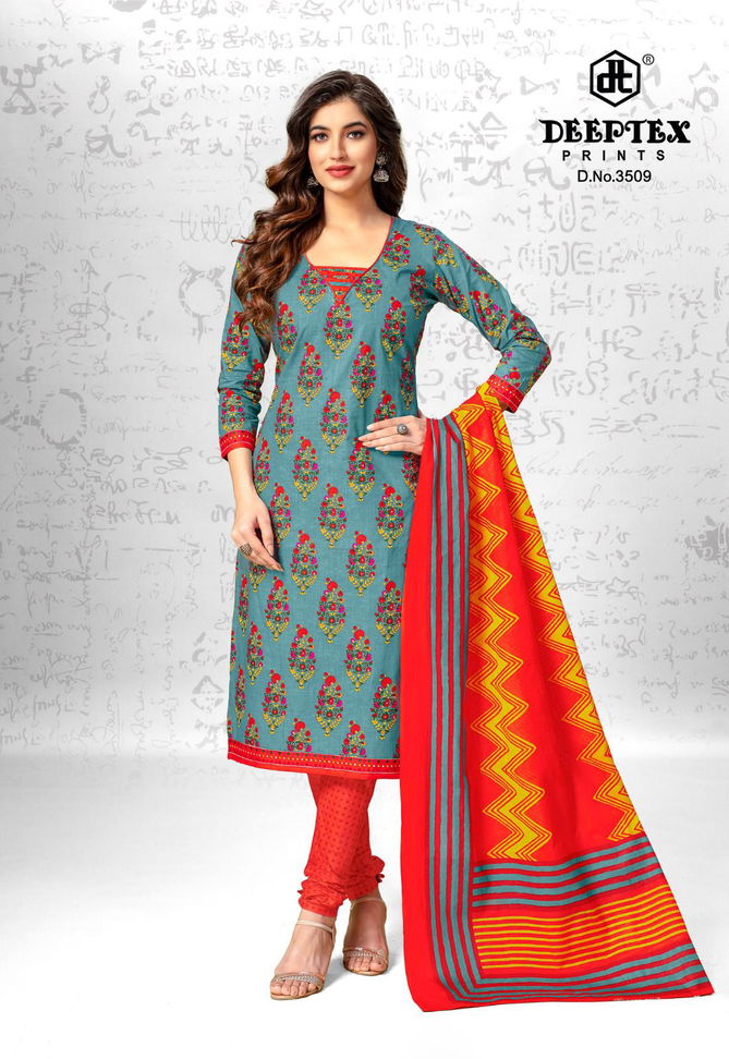 Deeptex Chief Guest Vol 35 Cotton Dress Material Wholesale Shop In Surat
